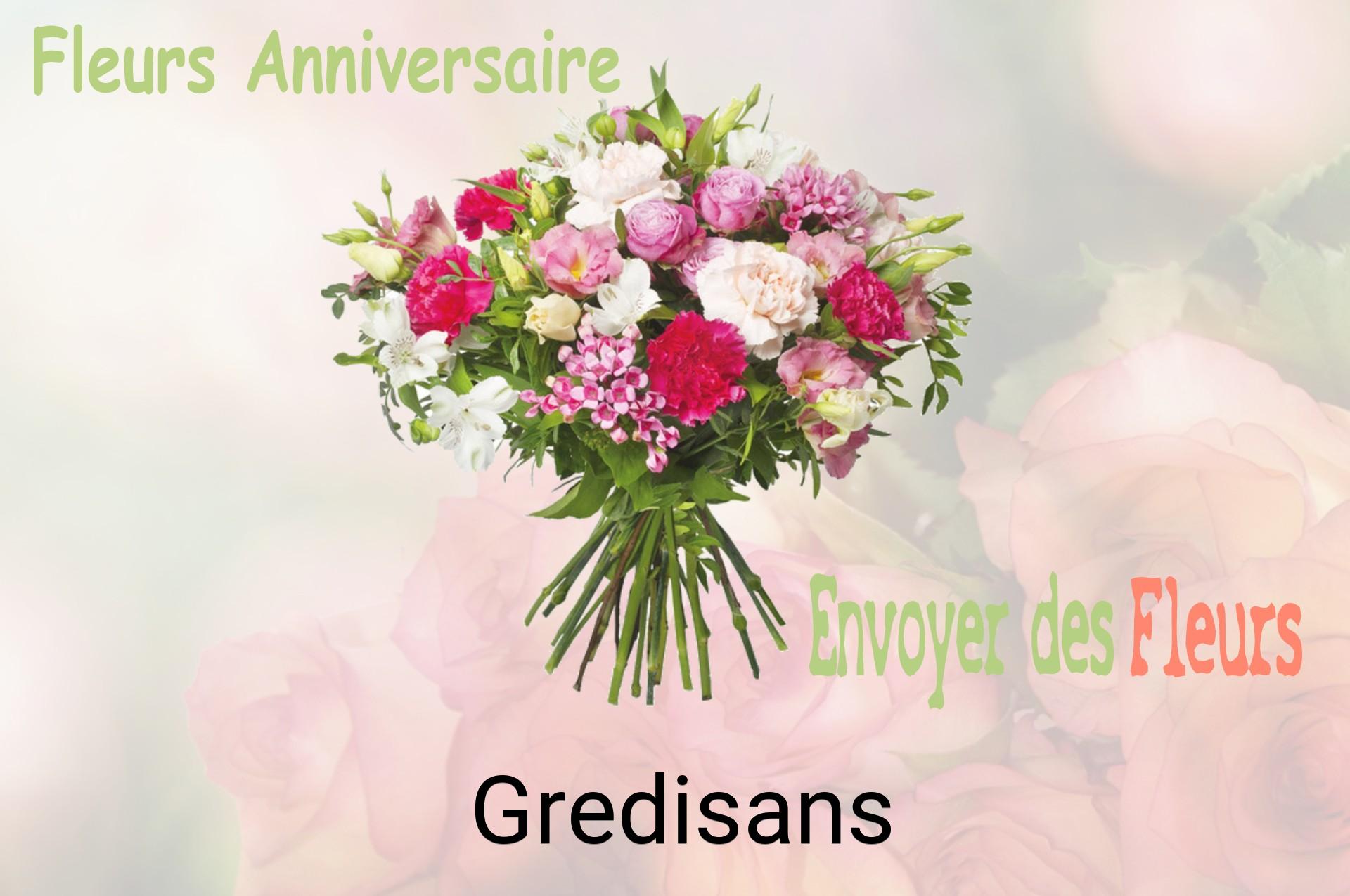 Bouquet de fleurs d’anniversaire livré à Gredisans