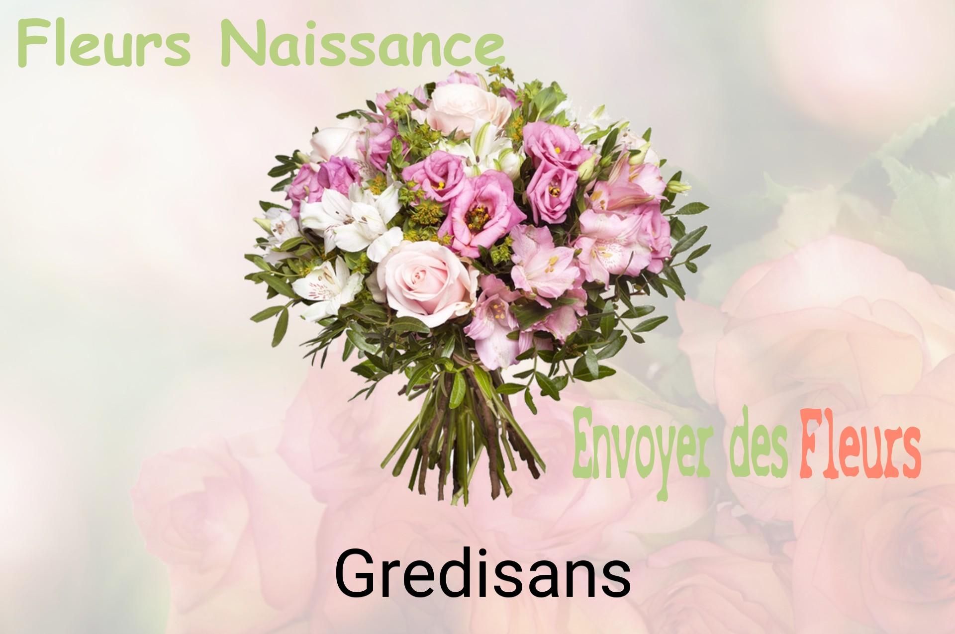 Bouquet de fleurs de naissance livré à Gredisans